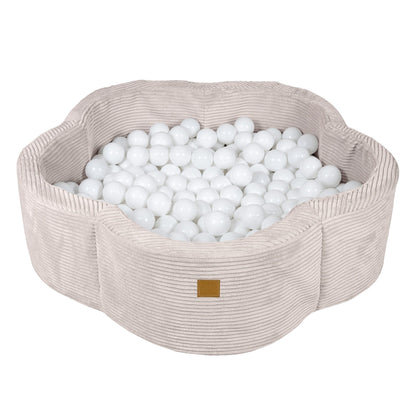 Foam Baby Ball Pit - Aesthetic Ecru Flower