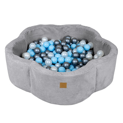 Foam Baby Ball Pit - Aesthetic Grey Flower