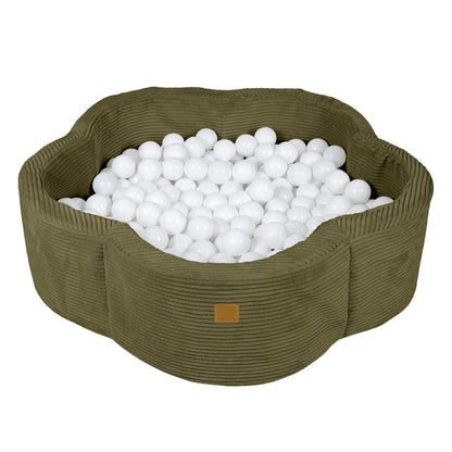 Foam Baby Ball Pit - Aesthetic Khaki Flower
