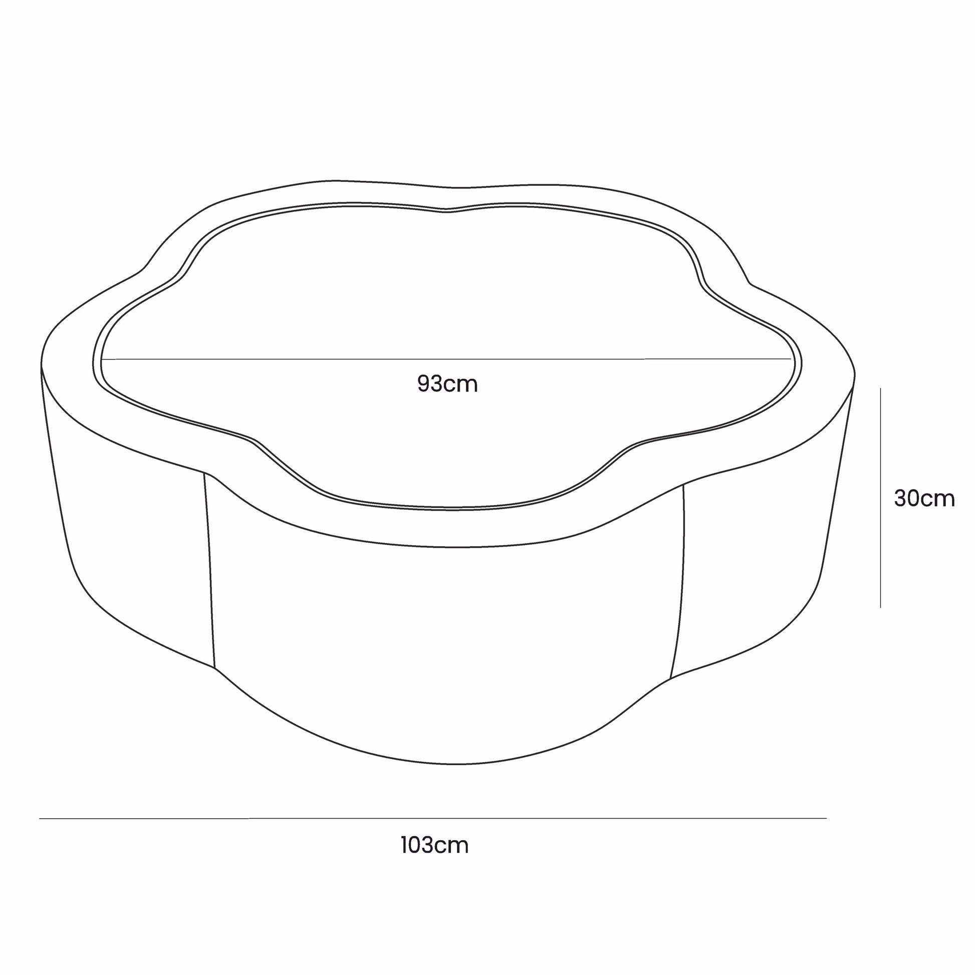Foam Baby Ball Pit - Aesthetic Ecru Flower