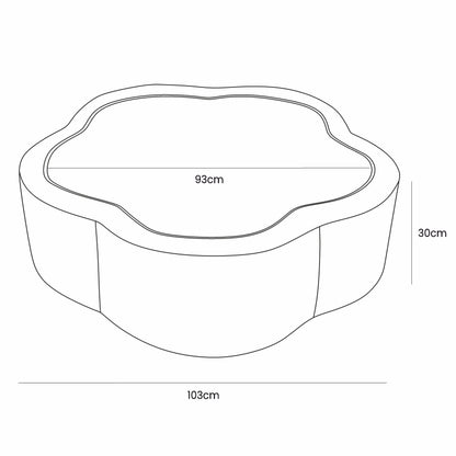 Foam Baby Ball Pit - Aesthetic Ecru Flower