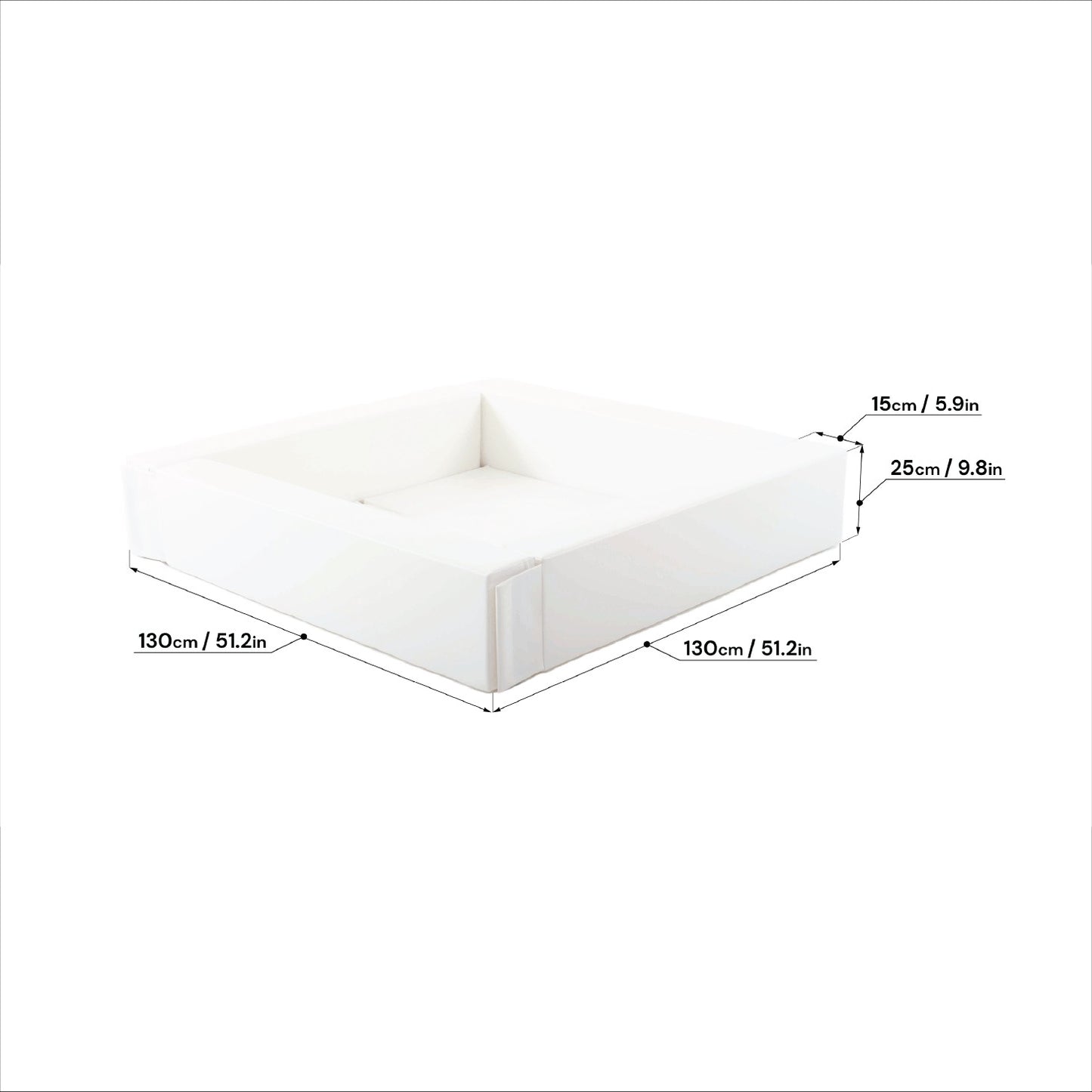 Soft Play Ball Pit - White