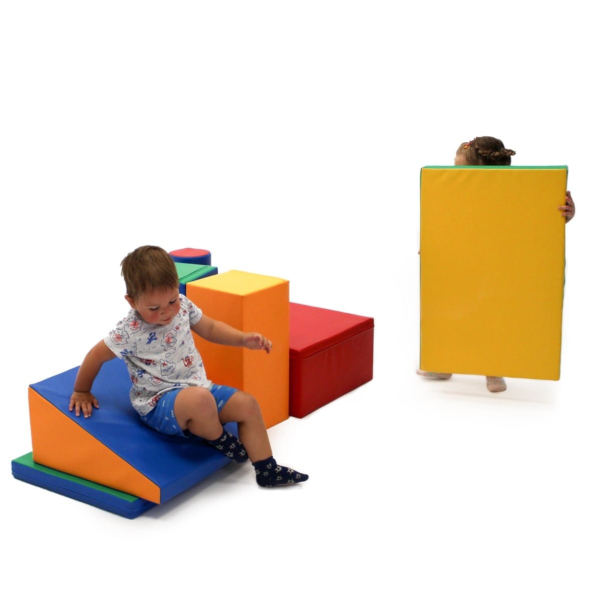 Soft Play 7 Foam Block Set - Multicolor Discoverer