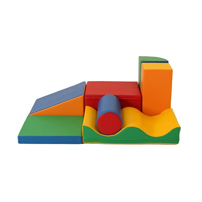 Soft Play 7 Foam Block Set - Multicolor Discoverer