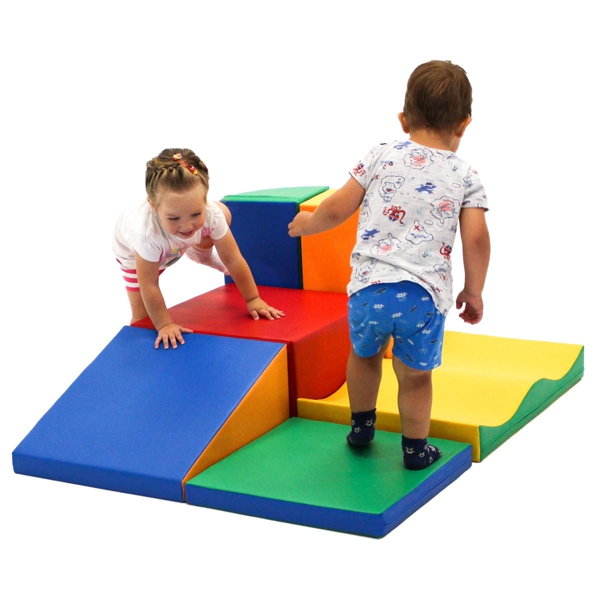 Soft Play 7 Foam Block Set - Multicolor Discoverer