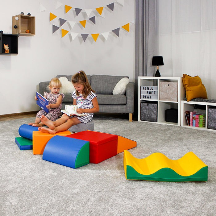 Soft Play 7 Foam Block Set - Multicolor Discoverer