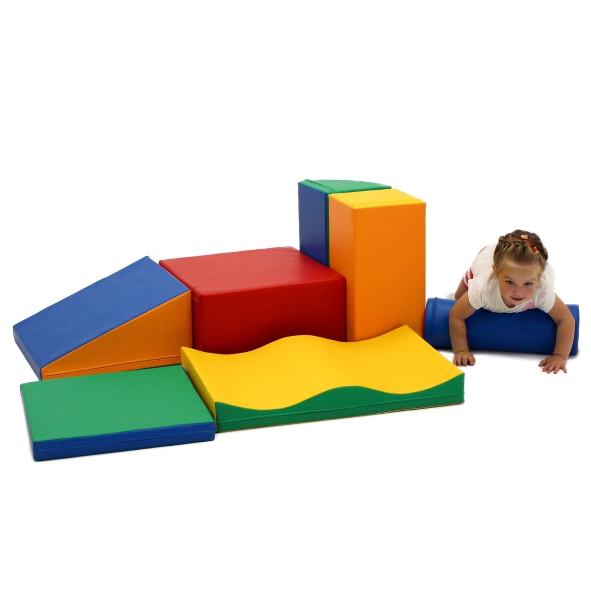 Soft Play 7 Foam Block Set - Multicolor Discoverer