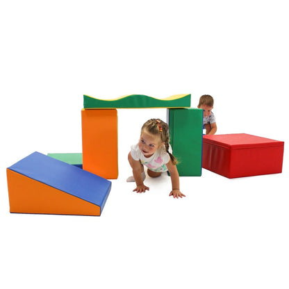 Soft Play 7 Foam Block Set - Multicolor Discoverer