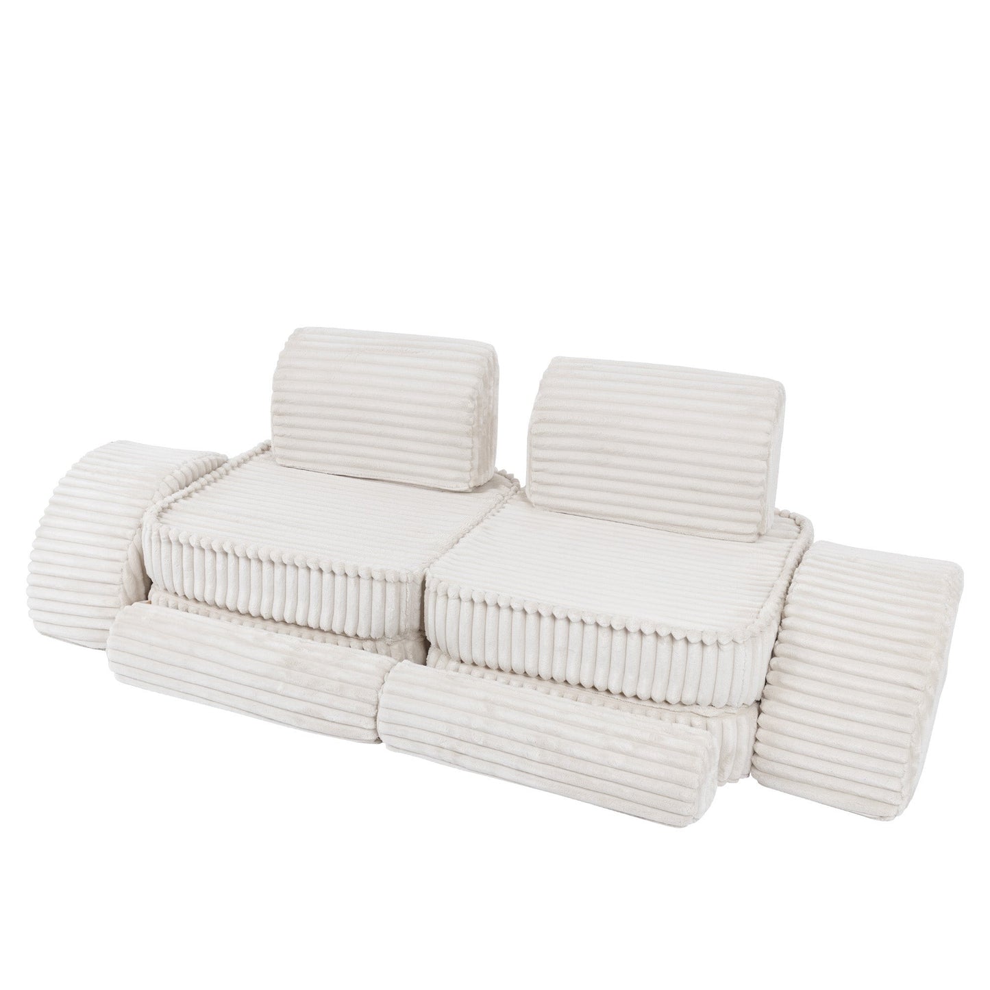 Medium Modular Sofa for Kids - Churros White Plus