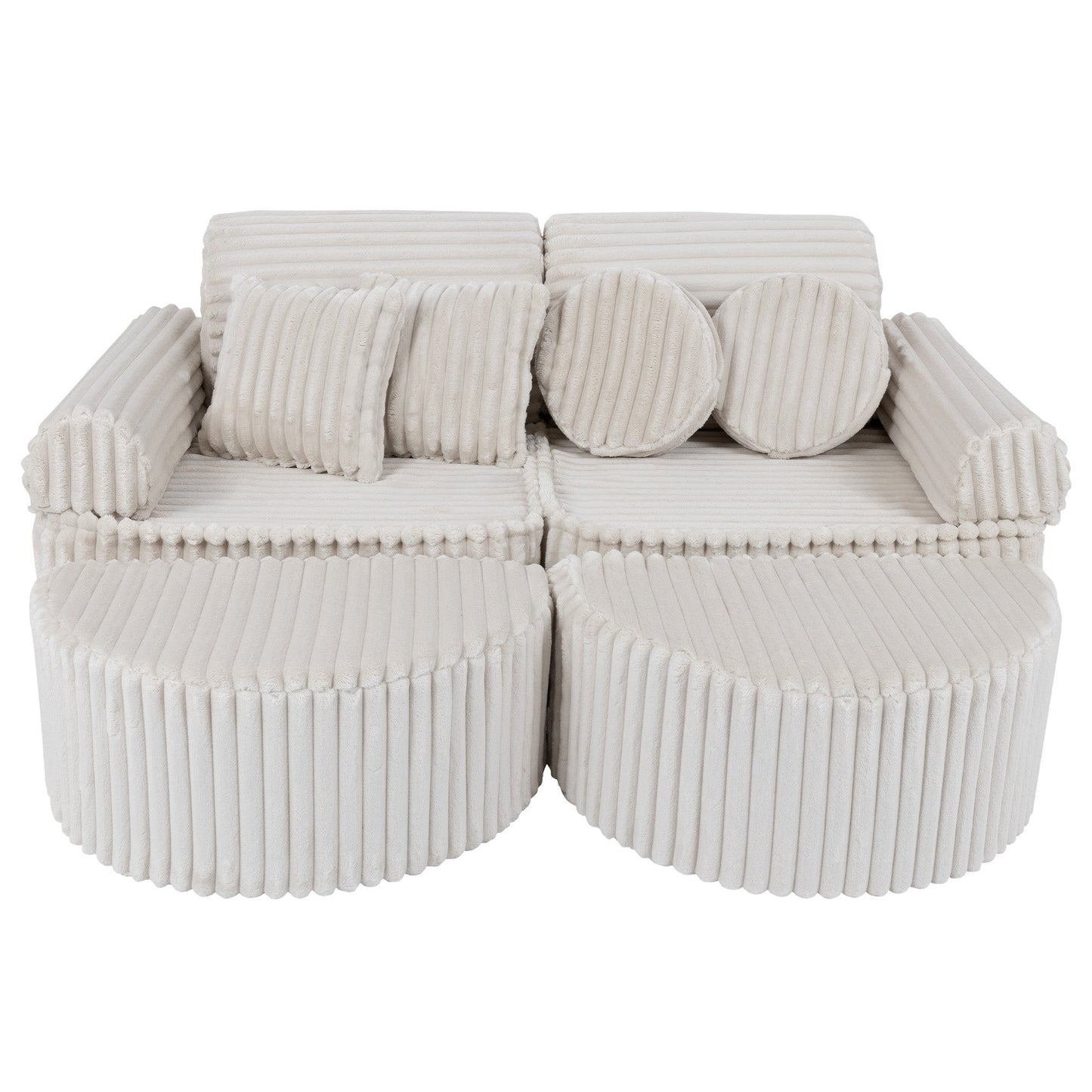 Medium Modular Sofa for Kids - Churros White Plus