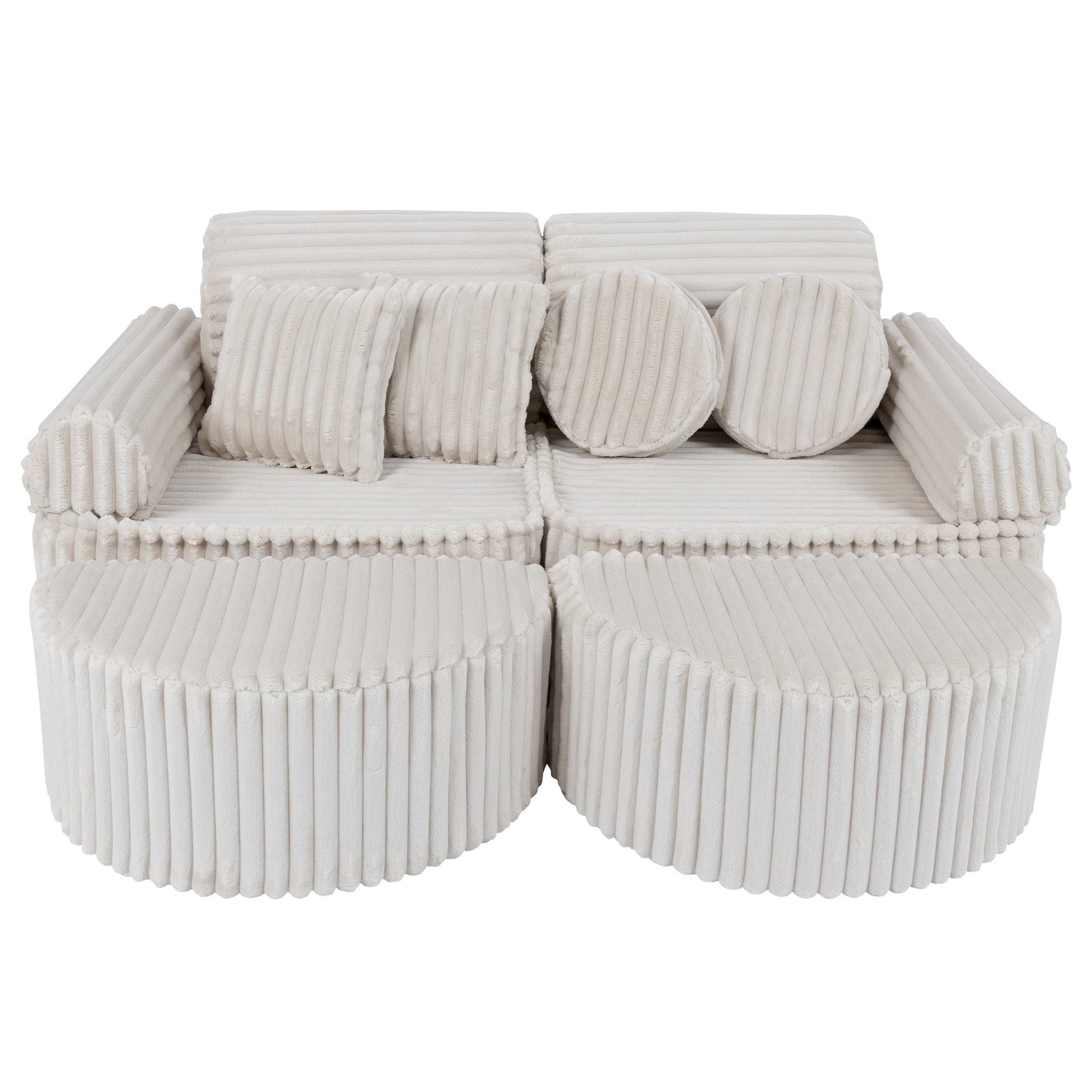 Medium Modular Sofa for Kids - Churros White Plus