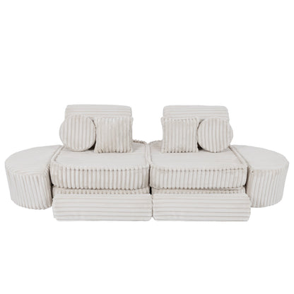 Medium Modular Sofa for Kids - Churros White Plus