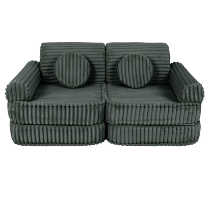 Medium Modular Sofa for Kids - Churros Forest Green