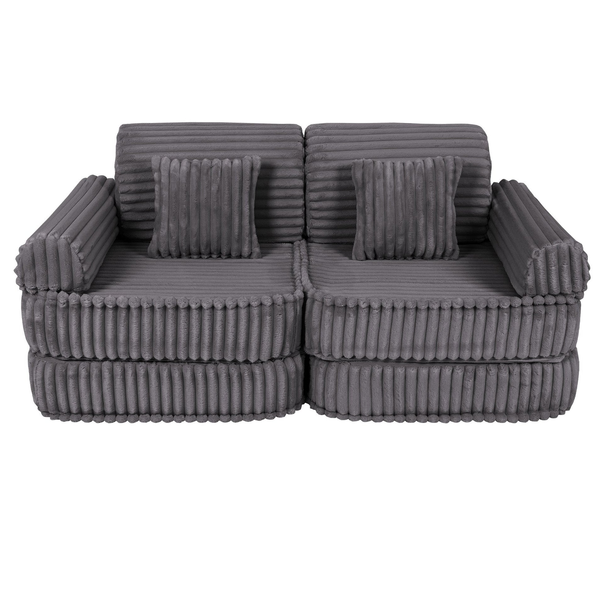 Medium Modular Sofa for Kids - Churros Jurassic Grey