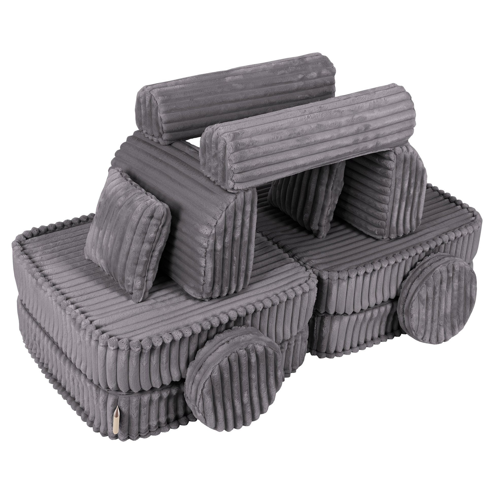Medium Modular Sofa for Kids - Churros Jurassic Grey
