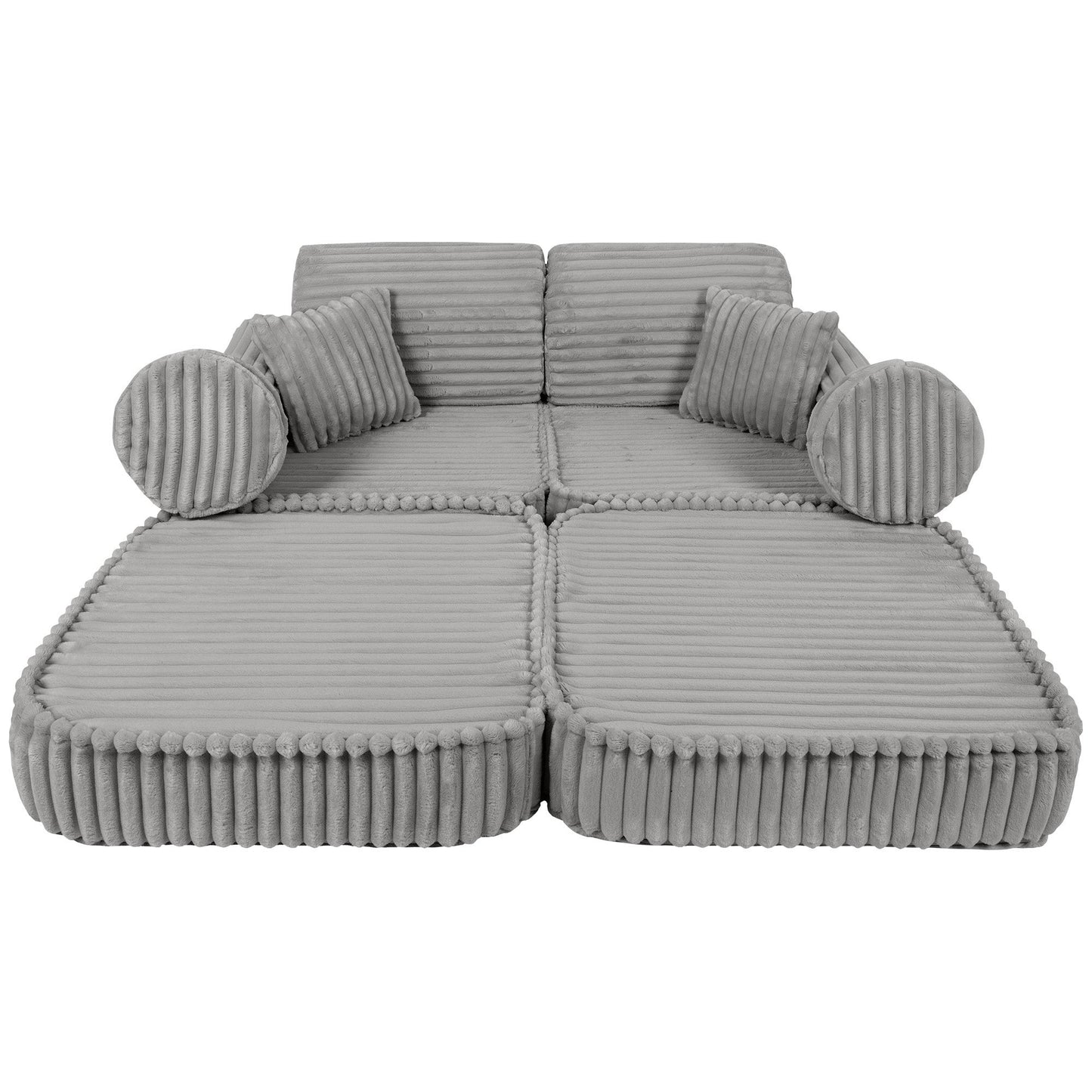 Medium Modular Sofa for Kids - Churros Moon Grey