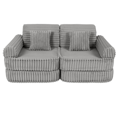 Medium Modular Sofa for Kids - Churros Moon Grey