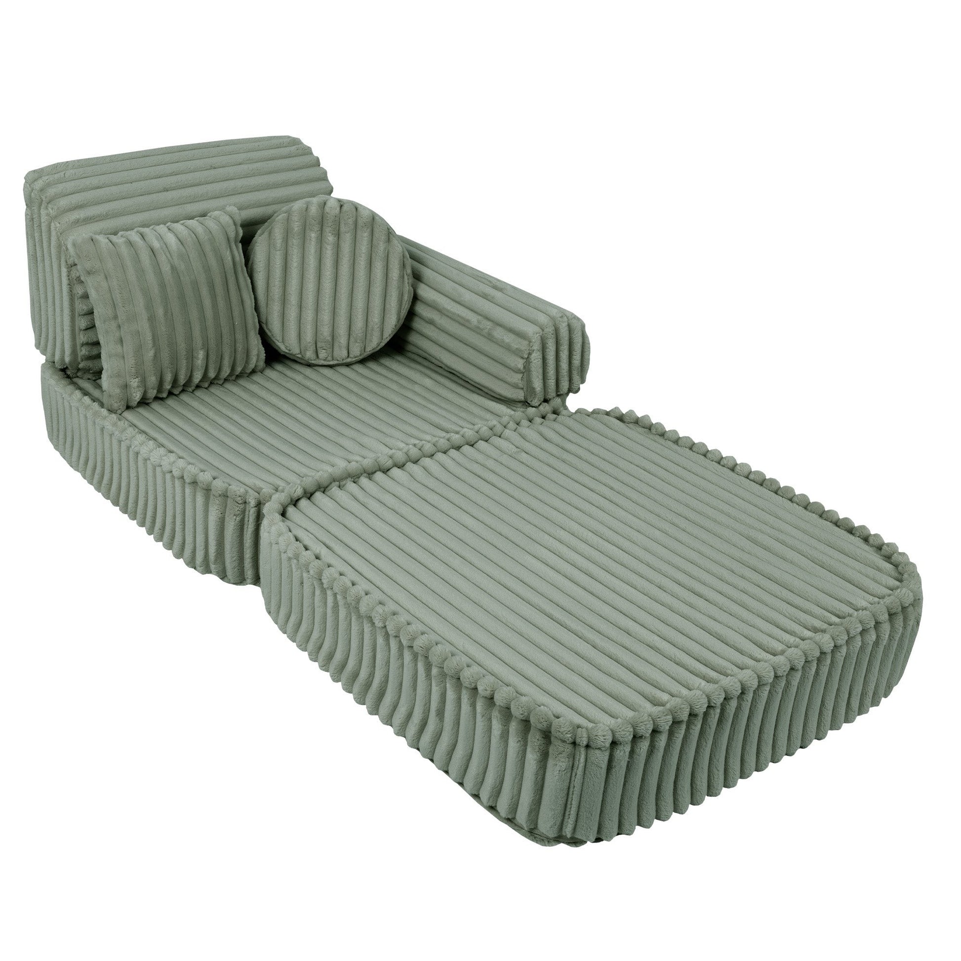 Medium Modular Sofa for Kids - Churros Sage Green