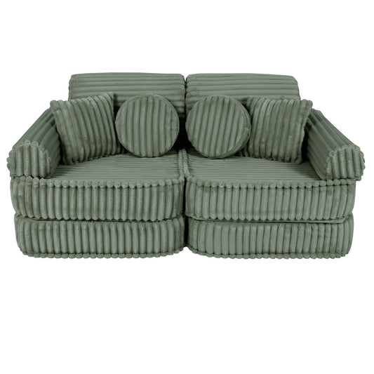 Medium Modular Sofa for Kids - Churros Sage Green
