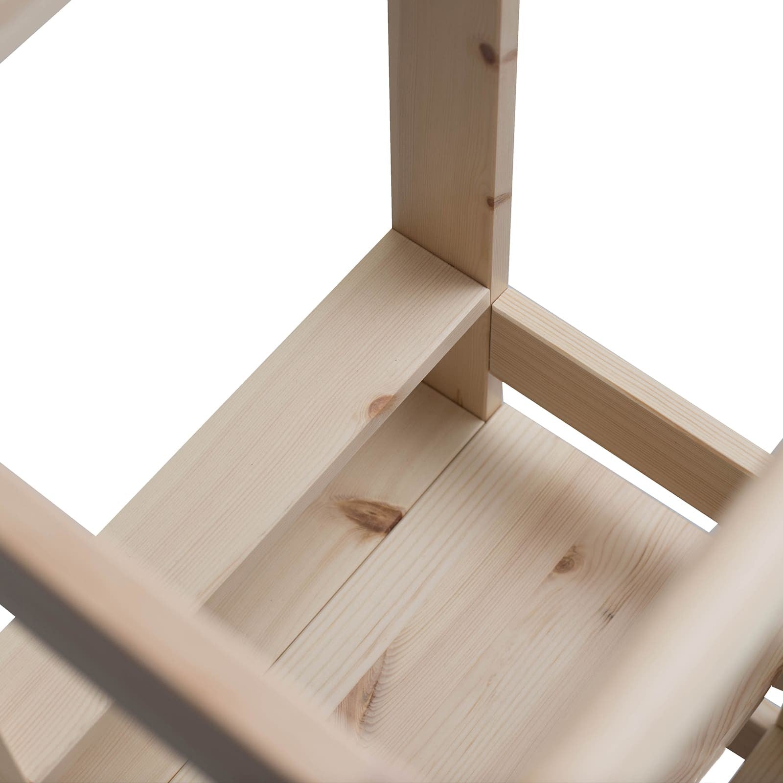 MeowBaby Wooden Kitchen Helper for Children - Natural