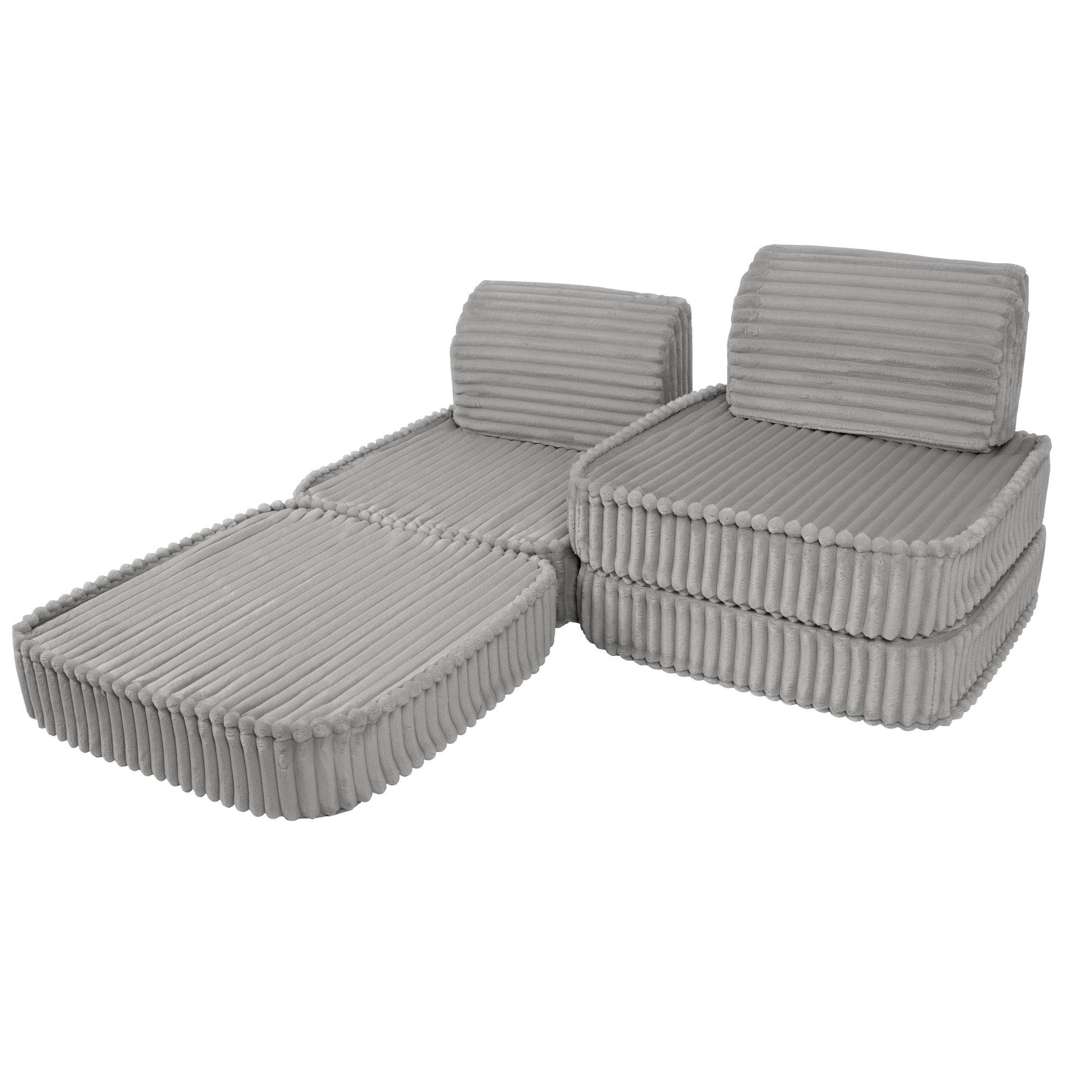 Small Modular Sofa for Kids - Churros Moon Grey