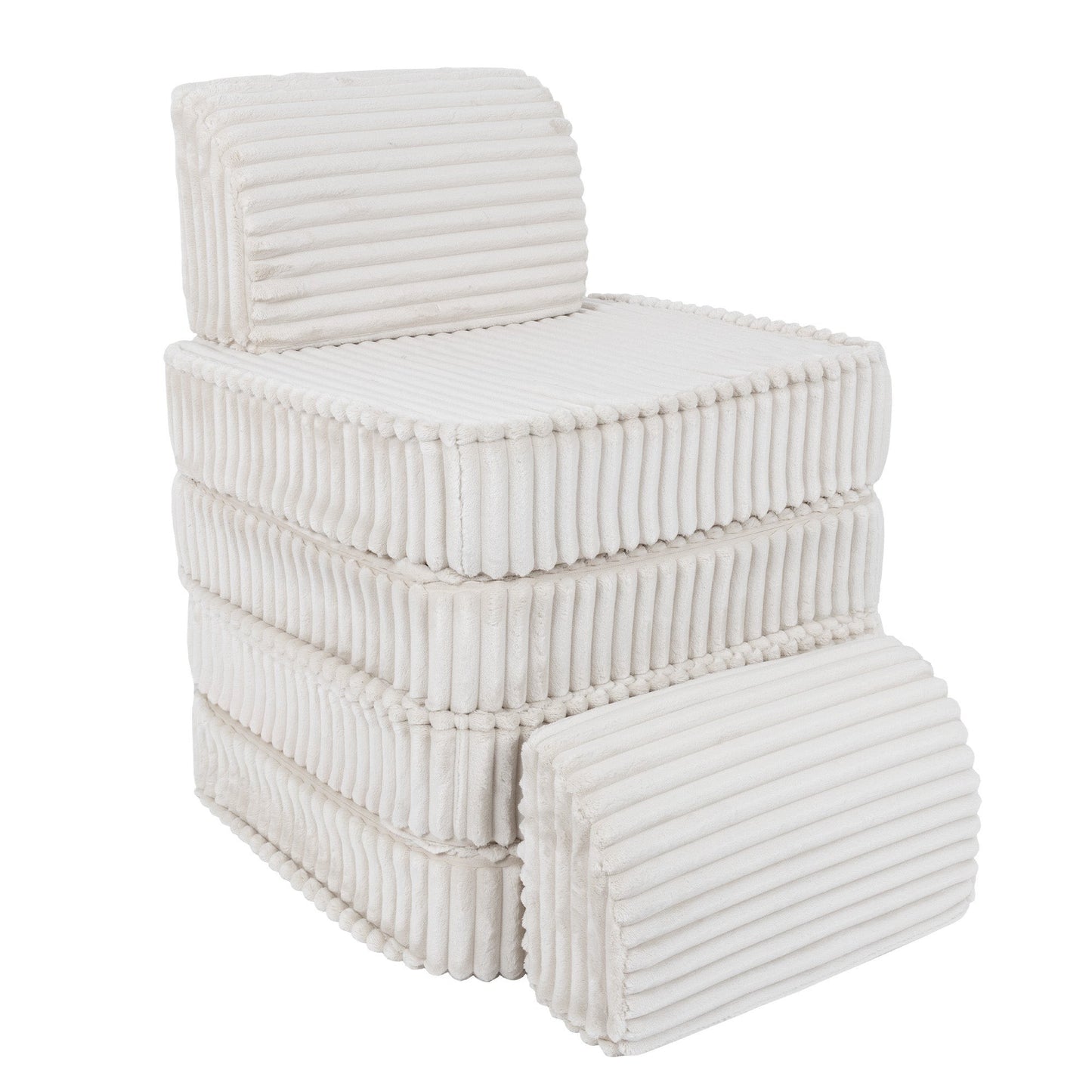 Small Modular Sofa for Kids - Churros White