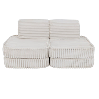 Small Modular Sofa for Kids - Churros White