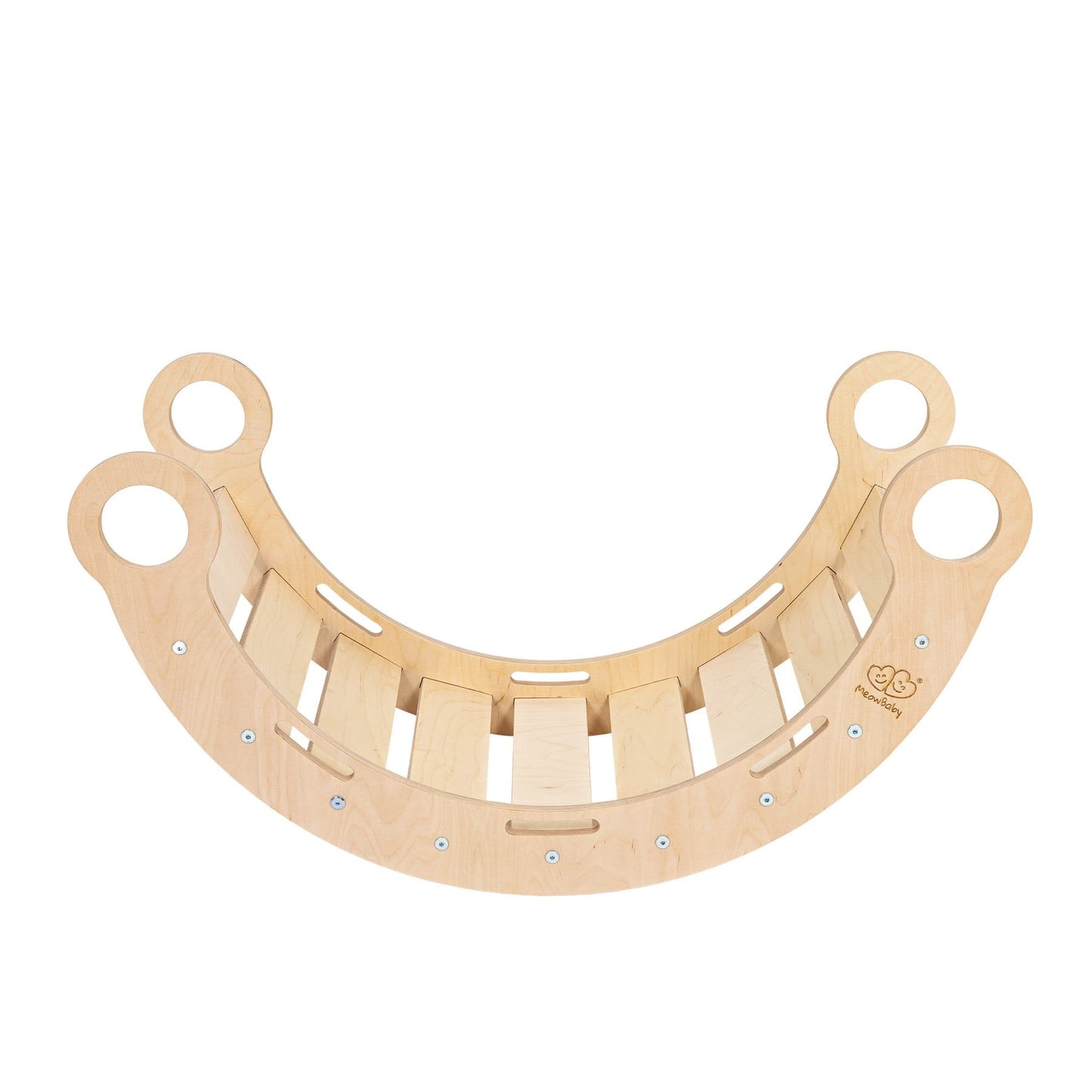 Snug Rocker for Kids - Natural With Beige Pillow