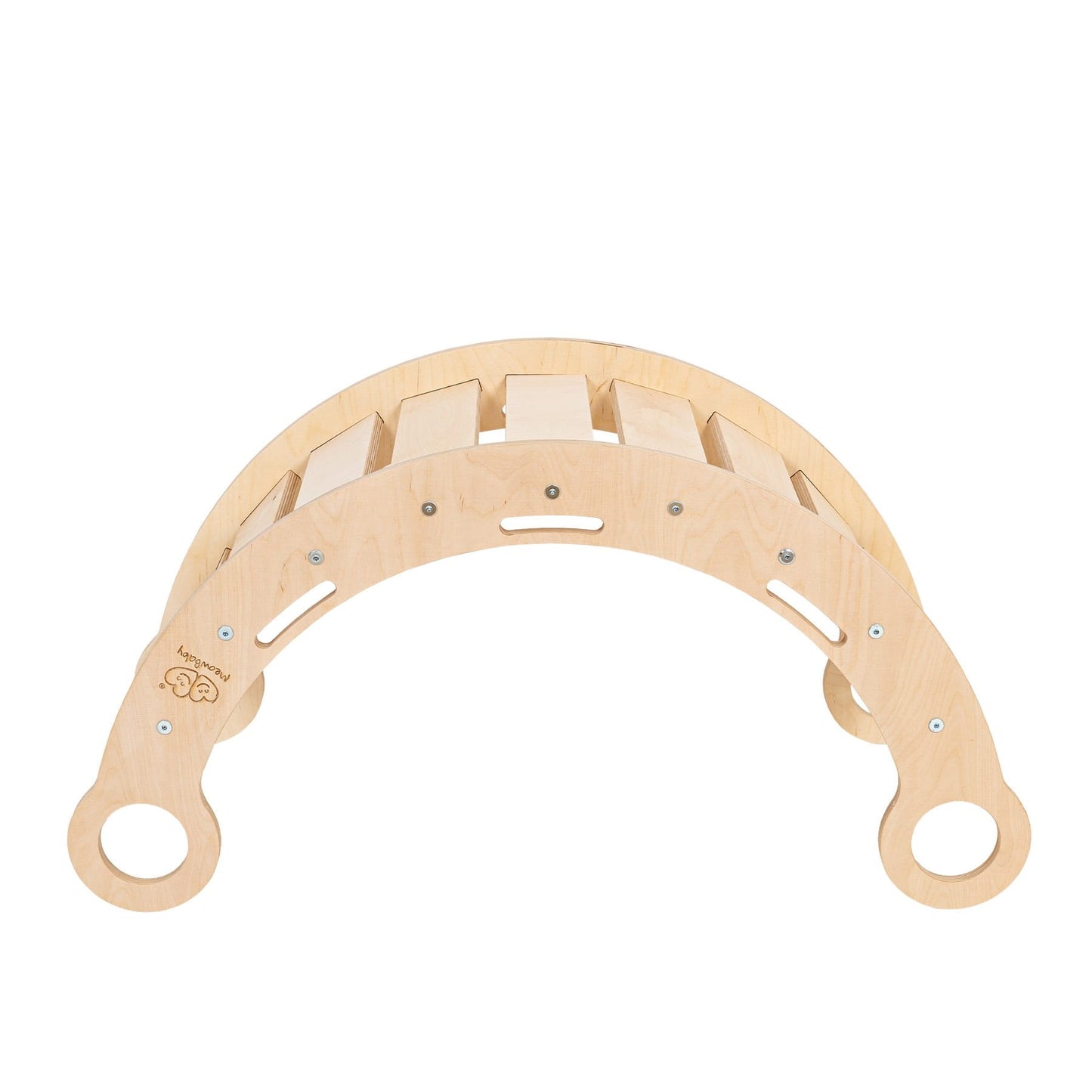 Snug Rocker for Kids - Natural With Pink Pillow