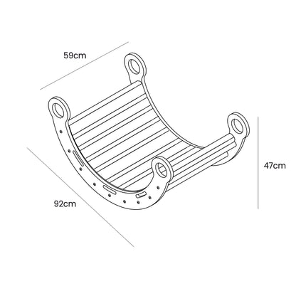 Snug Rocker for Kids - Ecru Pillow